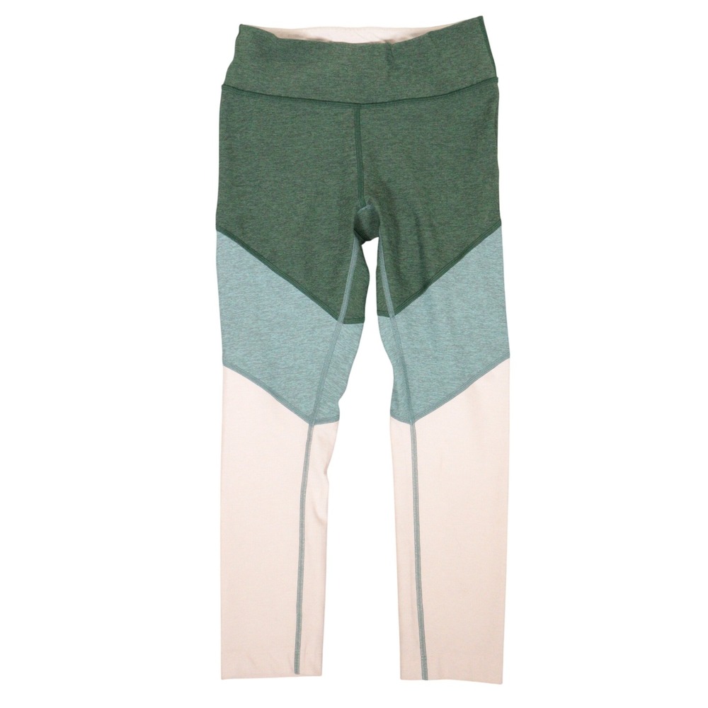 Outdoor Voices Ankle Leggings Colorblock Performance Gym Running Green Women S